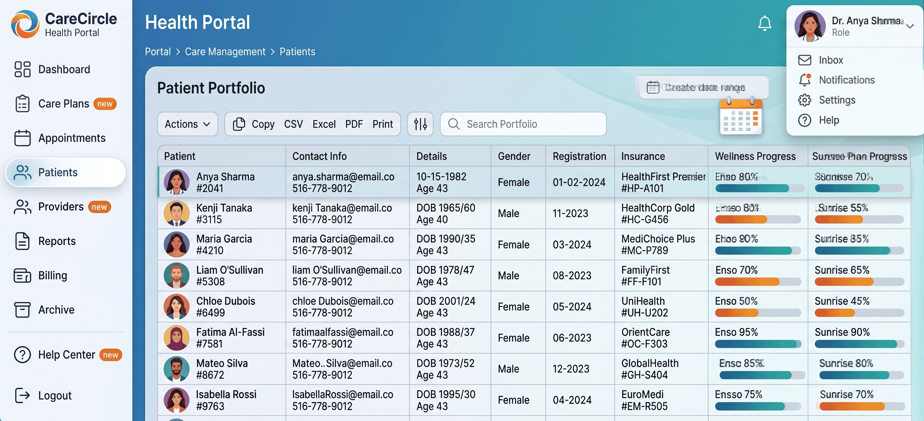 EMR MD AI Interface