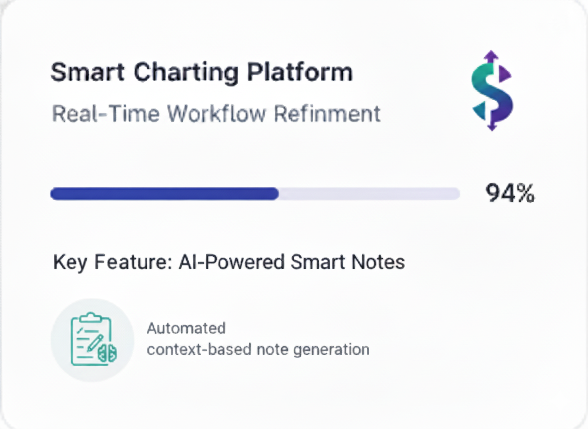 Clinician reviewing patient chart